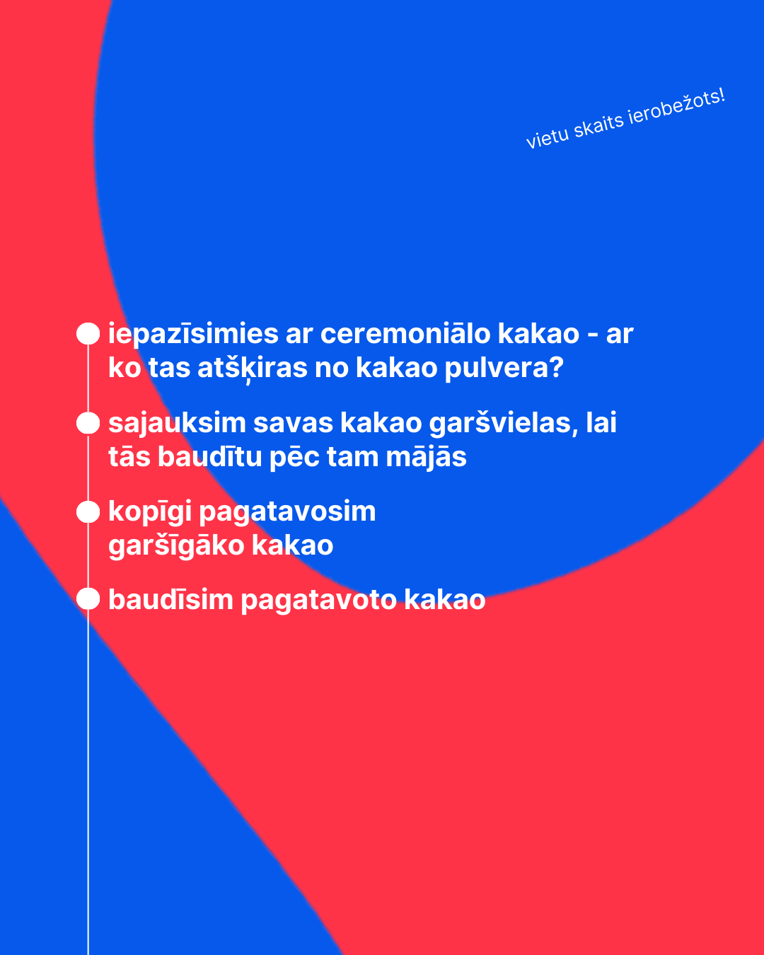 ĪSTA KAKAO PAGATAVOŠANAS MEISTARKLASE